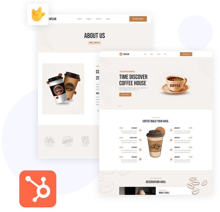 Cofean - Coffee Theme For HubSpot CMS