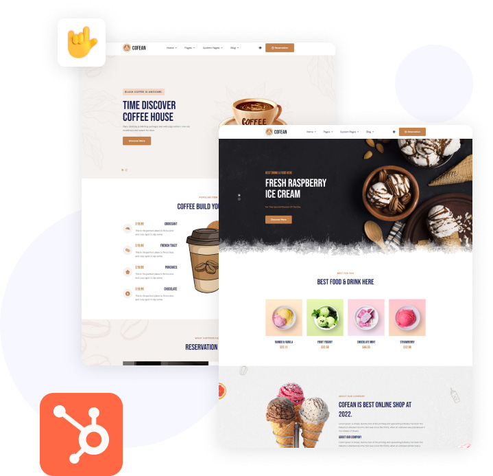 Cofean Pro - Food & Beverage Theme For HubSpot