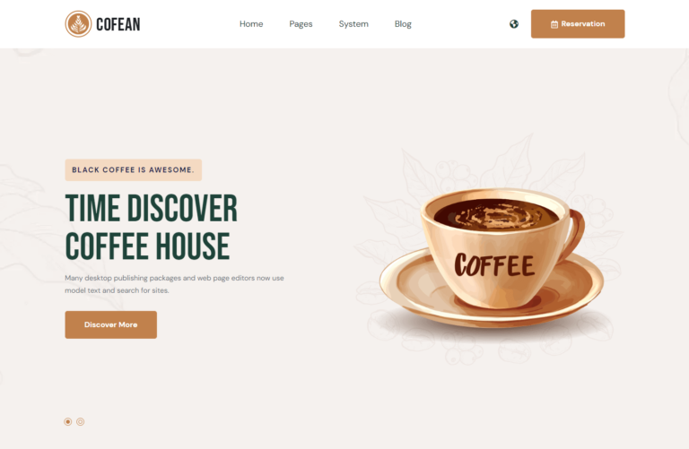 Cofean - Food & Beverage Theme For HubSpot