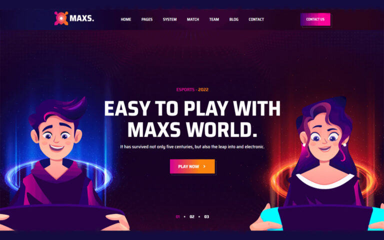 Maxs - Gaming theme for HubSpot CMS