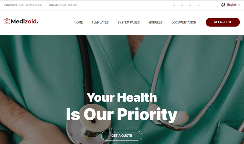 Medizoid - Health Care HubSpot Theme