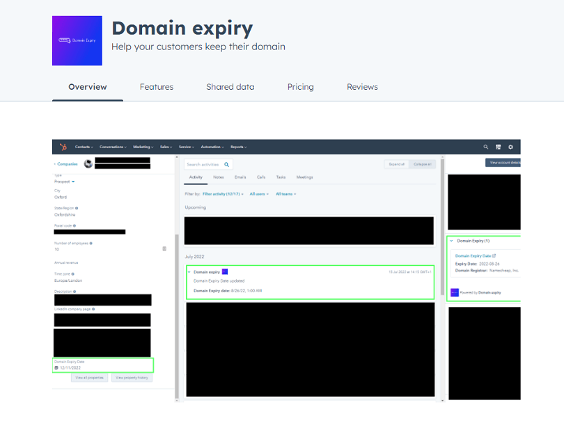 Domain expiry