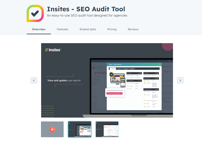 Insites - SEO Audit Tool