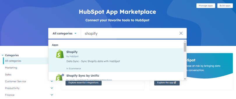 Search Shopify App