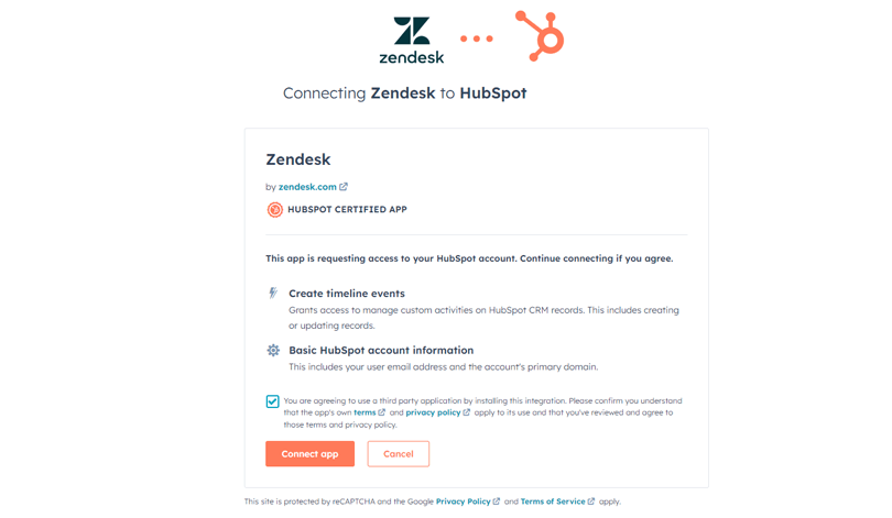 Click on the Connect App